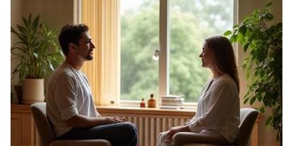 Wellness expert consulting with spa guest